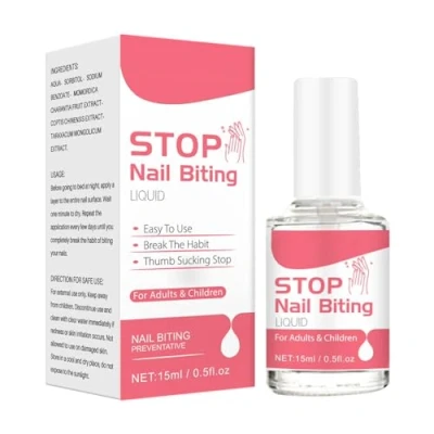 Abbildung von Nagel Kau Stop (15ml) Nagellack Gegen Nägelkauen Anti Schutz Fingernägelkauen Fingernagel Kauen