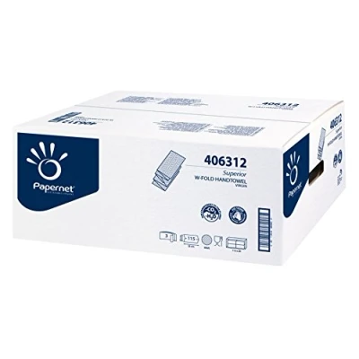 Abbildung von Papernet Papierhandtuch 40631 W Falz weiß 20x115 Blatt