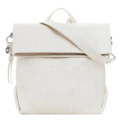 Abbildung von Desigual Medium Chrome FLAP Tagesrucksack, Damen, Größe: One Size, Beige