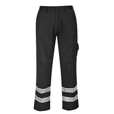 Abbildung von Portwest Iona Sicherheits Bundhose, Größe: L, Farbe: Schwarz, S917BKRL