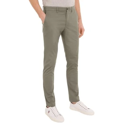 Abbildung von Tommy Hilfiger Bleecker Printed Structure Chino, Herren, Größe: 30x28, Hydrogen grey