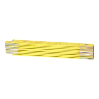 Abbildung von KS Tools 300.0060 Holz Gliedermaßstab, gelb, 2m
