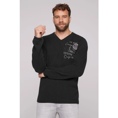 Abbildung von CAMP DAVID Strickpullover, mit Logo Print
