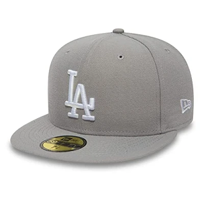 Abbildung von New Era Los Angeles Dodgers Cap 59Fifty Basecap Baseball Fitted Kappe MLB grau 8 64cm (XXL)