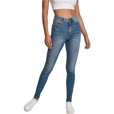 Abbildung von Urban Classics Ladies Skinny Jeans Fit, Damen, Größe: 27, Tinted mid blue