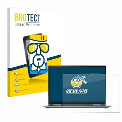 Abbildung von BROTECT Schutzglas für Lenovo ThinkPad X1 Yoga (7. Gen.) Schutzfolie Panzer Folie Glas [Extrem Kratzfest 9H, Anti Fingerprint, Ultra Transparent]