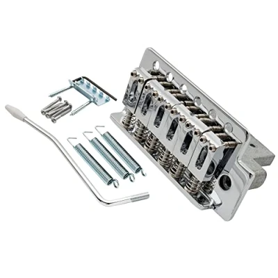 Abbildung von Musiclily 52,5mm Tremolo System für Strat Style E Gitarre, Chrom