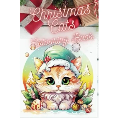 Abbildung von Blissfull Christmas Cats colouring Book Have a cute meow holiday pages for all ages