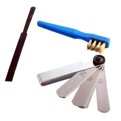 Abbildung von XL 300204 Zündkerzenbürste cleaning brush, file, set of shims