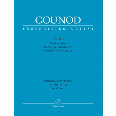 Abbildung von Faust Oper in fünf Akten (Fassung mit Rezitativen). Klavierauszug vokal, Urtextausgabe. BÄRENREITER URTEXT