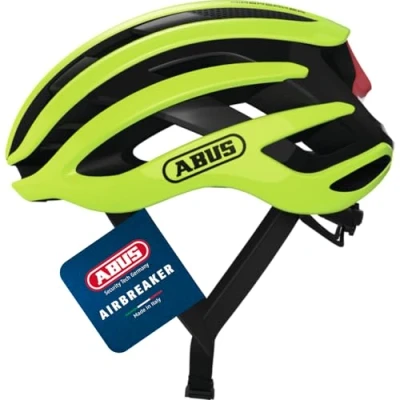 Abbildung von ABUS Rennradhelm AirBreaker High End Fahrradhelm für den professionellen Radsport Jugendliche und Erwachsene Helm Damen Herren Gelb, Größe S