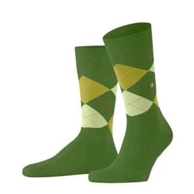 Abbildung von Burlington Herren Socken King M So Baumwolle gemustert 1 Paar, Grün Palm Tree 7613, 40 46