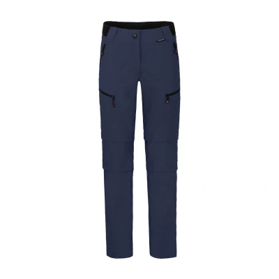 Abbildung von Bergson Zip Off Hose PORI Doppel ZIPP mit T Damen Wanderhose, robust elastisch, Langgrößen, peacoat blau