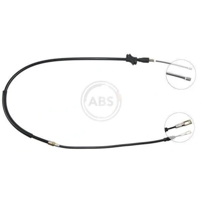 Abbildung von A.B.S. K10076 Handbremsseil 1420 Trommelbremse für Links /Rechtslenker AUDI: 100 C4 Limousine, Avant