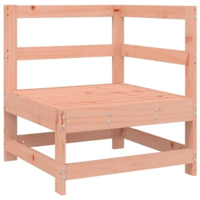 Abbildung von vidaXL Garten Ecksofa, Modular Gartenmöbel mit Holzgestell, Sofa Lounge Sessel für Terrasse Balkon, Gartensofa Gartensessel, Massivholz Douglasie