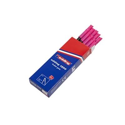 Abbildung von edding 1200 Fasermaler fein neon pink 10 Stifte Rundspitze 1 mm Filzstift zum Zeichnen und Schreiben für Schule, Mandala
