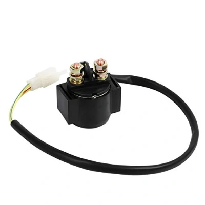 Abbildung von Magnetrelais Starterrelais Magnet für chinesischen Roller ATV 50cc 125cc 150cc 250cc Schwarz 12V