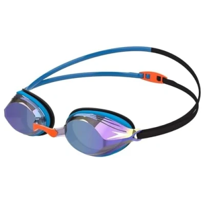 Abbildung von Speedo Unisex Vengeance Swimming Goggles Competitive Training, Black/Blue, One Size