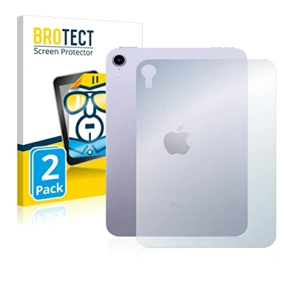 Abbildung von BROTECT (2 Stück Schutzfolie für Apple iPad Mini 6 WiFi 2021 (Rückseite, Gen.) Displayschutz Folie Ultra Klar