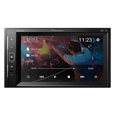 Abbildung von Pioneer DMH A240DABAN, 2 DIN Multimedia Player, kurze Einbautiefe, 6,2 Zoll ClearType Touchscreen, Smartphone Anbindung, DAB/DAB+ Digitalradio, Bluetooth, 13 Band Grafikequalizer, inkl. DAB Antenne