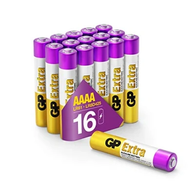 Abbildung von GP Extra Alkaline AAAA Batterien LR61 1,5V Mini MN2500 E96 LR8D425 (Pack mit 16 Stück Alkalibatterien)