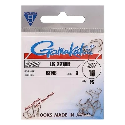 Abbildung von Gamakatsu LS 2210B Haken Bronze (25 Stück) Hakengröße 16 Karpfenhaken