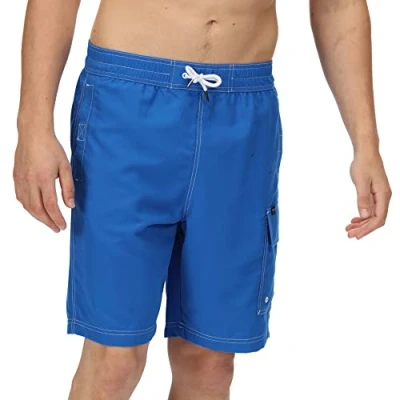 Abbildung von Regatta Hotham Bd ShortI V Schnell trocknende, verstellbare Shorts für Herren. Mit recyceltem Polyester und Sicherheitstasche. Geeignet zum Schwimmen Aktivitäten am Pool.