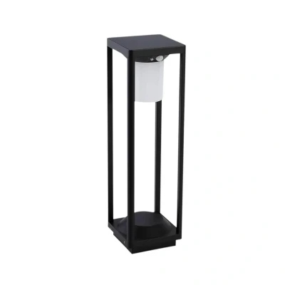 Abbildung von Lucande LED Solarwegeleuchte Nilea, 50 cm, schwarz, Sensor