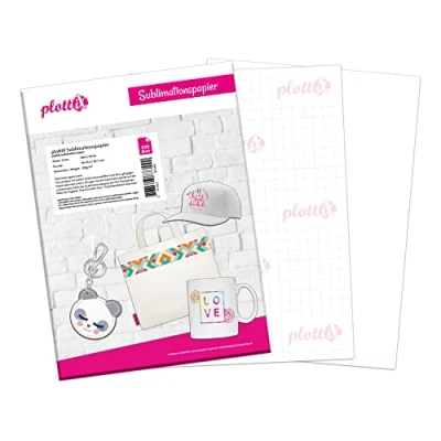 Abbildung von plottiX Sublimationspapier weiß