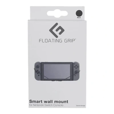 Abbildung von Nintendo Switch Wandkonsole Mount by FLOATING GRIP® (Black/Grey)
