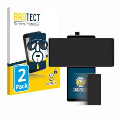 Abbildung von BROTECT (2 Stück Anti Spy Blickschutzfolie für LG Wing (Hinteres Display) Privacy Screen Protector [Displayschutz, Sichtschutz, Blaulichtfilter]