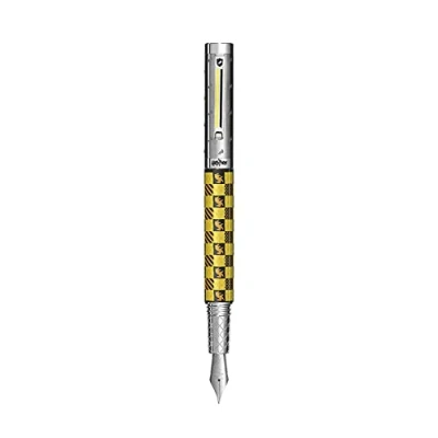 Abbildung von Montegrappa Harry Potter Hufflepuff Füllfederhalter aus Edelstahl, mit Logo, in der Farbe Gelb, Federstärke: M, Maße: 14.1 x 1.48 cm, 60 g, ISHPR3HP