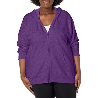 Abbildung von JUST MY Size Damen Plus EcoSmart Full Zip Hoodie, Violet Splendor Heather, XXX Large