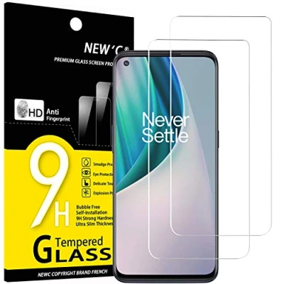 Abbildung von NEW&#039;C 2 Stück, Panzer Schutz Glas für OnePlus Nord N10 5G, Frei von Kratzern, 9H Härte, HD Displayschutzfolie, 0.33mm Ultra klar, Ultrabeständig