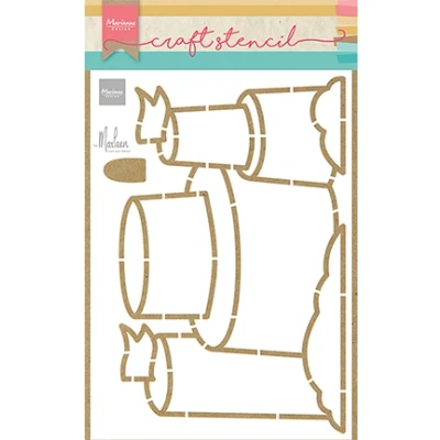 Abbildung von Marianne Design Craft Stencil Sandcastle By Marleen