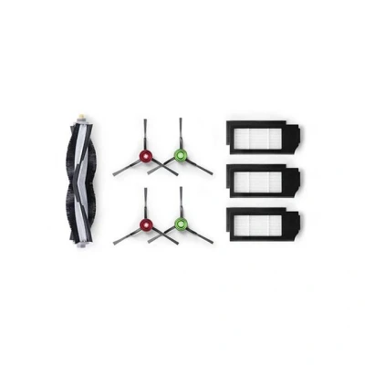 Abbildung von ECOVACS Buddy Kit (Hauptbürste, Seitenbürste, Filter) Original Zubehör für X1 Omni(Black), Turbo, und Plus, D KT01 0017