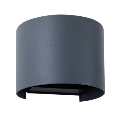 Abbildung von Lindby Smart LED Außenwandlampe Dara grau rund CCT RGB Tuya