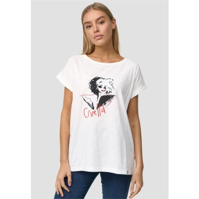 Abbildung von Recovered T Shirt Cruella Devil Art Ecru (1 tlg) im zeitlosen Design