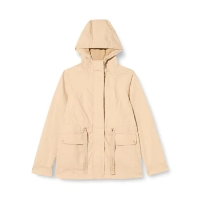 Abbildung von QS MIT Durchzugskordel Parka, Damen, Größe: Large, Beige
