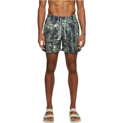 Abbildung von Urban Classics Pattern Badeshorts, Herren, Größe: 3XL, White dot camo aop