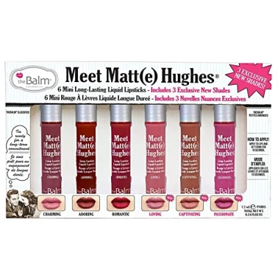 Abbildung von theBalm Meet Matte Hughes Set of 6 Mini Long Lasting Liquid Lipsticks Volume 3