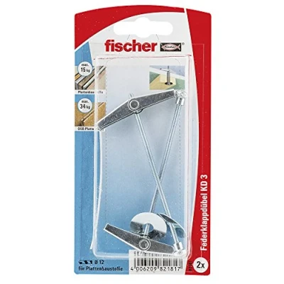 Abbildung von Fischer Schrauben und Dübel Set Kippdübel KD 12.0 x 95 mm 2 Stück