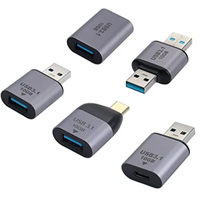 Abbildung von 10 Gbps USB C auf 3.0 Adapter, Stecker Stecker/Buchse Typ Buchse Stecker/Buchse, A Buchse, Kompatible Telefon Laptop PC Power Bank 5pcs