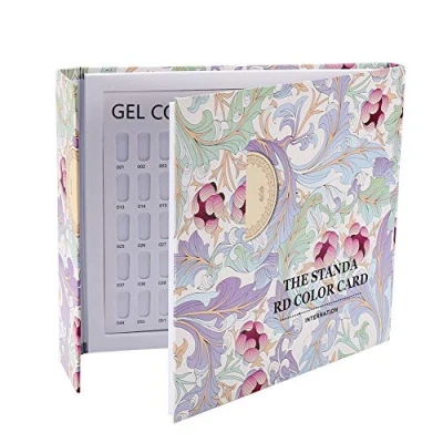 Abbildung von MAGT Nagellack Display Buch, Gel Farbkarte 120 Farben Nagelkunst Aufsteller Nailart Karte(Pattern Cover)