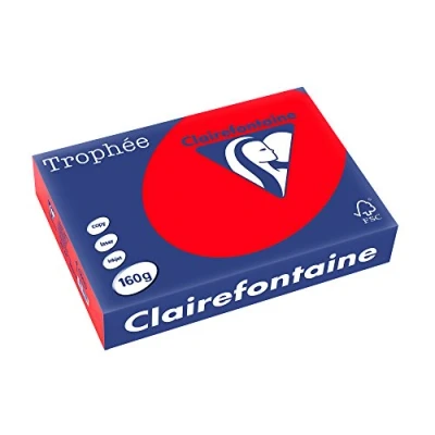 Abbildung von Clairefontaine Kopierpapier Trophee A4 160g/qm VE=250 Blatt korallenro