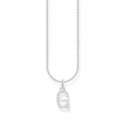 Abbildung von Thomas Sabo Kette mit Buchstaben Anhänger G 925 Sterlingsilber KE2246 051 14