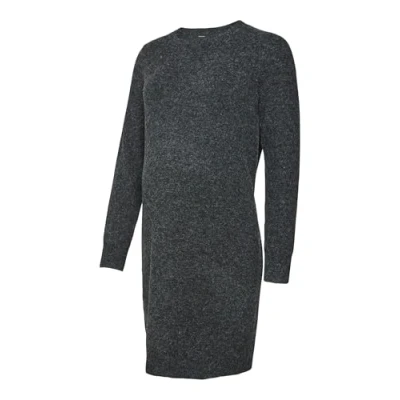 Abbildung von Vero Moda Maternity Vmmdoffy O NECK Dress Etuikleid, Damen, Größe: Medium, Black melange