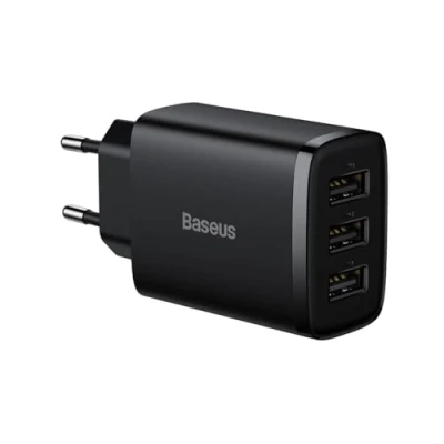 Abbildung von Baseus Compact Charger 3U 17W EU Schwarz