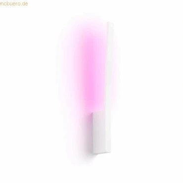 Abbildung von Philips Hue White &amp; Color Ambiance Wandleuchte Liane weiß 740lm, dimmbar, 16 Mio. Farben, steuerbar via App, kompatibel mit Amazon Alexa (Echo, Echo Dot)