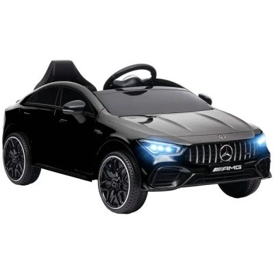 Abbildung von AIYAPLAY Elektro Kinderauto 12V, mit Fernbedienung, Musik, Leuchte, USB/MP3 Anschluss, Belastbarkeit 30 kg, (1 tlg), bis 5 km,h, für Kinder 3 6 Jahre, Schwarz